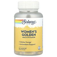 Women's Golden Multivitamin (Мультивитамины для женщин) 90 капсул (Solaray)_