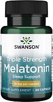 Triple Strength Melatonin 10 мг (Мелатонин) 60 капсул (Swanson)