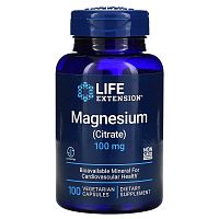 Life Extension Магний Цитрат (Magnesium Citrate) 100 мг. 100 капсул