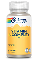 Solaray Vitamin B-Complex (Комплекс витаминов группы B) 50 мг. 50 растительных капсул
