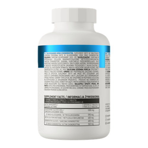 Glucosamine + Chondroitin + MSM (Глюкозамин + хондроитин + МСМ) 90 таблеток (OstroVit) фото 2