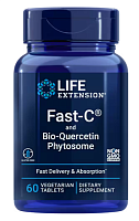 Life Extension Fast-C and Bio-Quercetin Phytosome (Витамин C с фитосомами биокверцетина) 60 вегетарианских таблеток