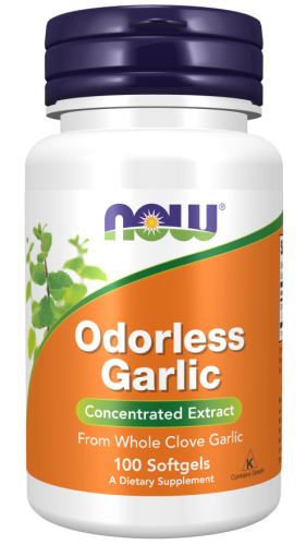 Odorless Garlic (Чеснок без запаха) 100 мягких капсул (Now Foods)