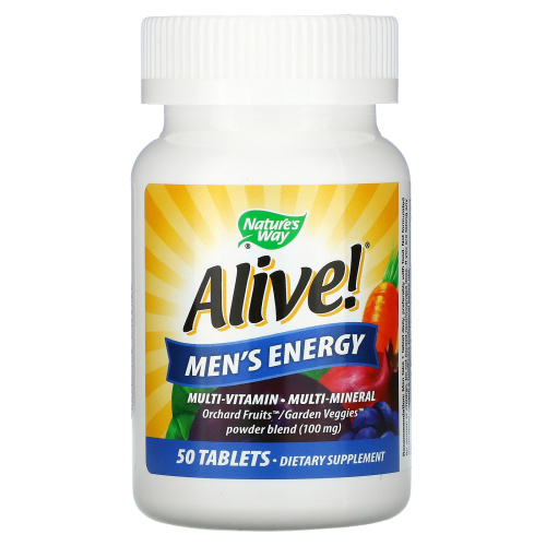Alive! Men's Energy 50 таблеток (Nature's Way) фото 2