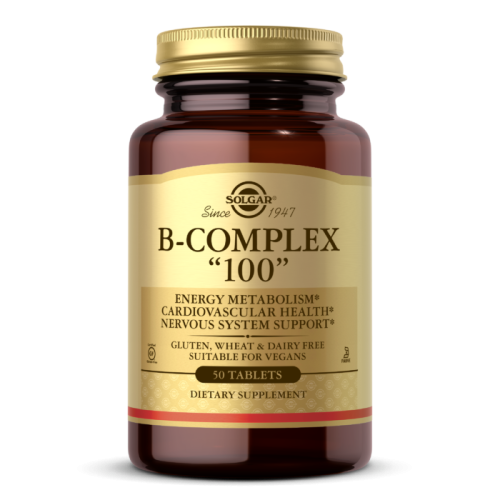 Solgar B-Complex «100» (Комплекс витаминов B-100) 50 таблеток