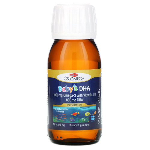 Baby's DHA with Vitamin D3 60 мл (Oslomega) фото 3