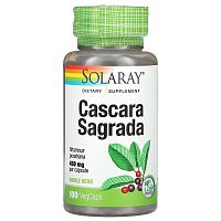 Cascara Sagrada (Крушина Америкаская) 450 мг 100 вег капсул (Solaray)