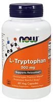 Now Foods L-Tryptophan (L-Триптофан) 500 мг. 60 вегетарианских капсул