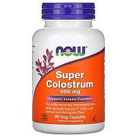 Now Foods Super Colostrum (Супер Колострум, Молозиво) 500 мг. 90 растительных капсул