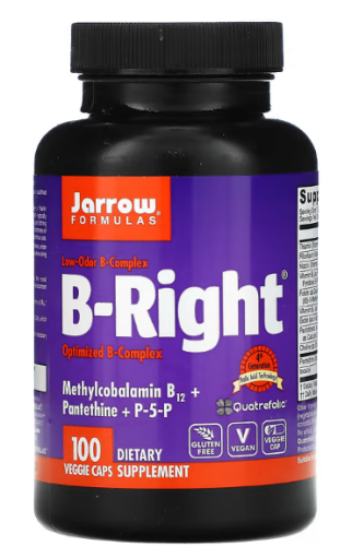 Jarrow Formulas B-Right (Оптимизированный B-комплекс) 100 вег капсул