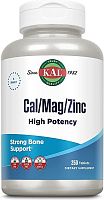 KAL Cal/Mag/Zinc High Potency (Кальций магний цинк, высокой эффективности) 1000/400/15 мг. 250 таблеток