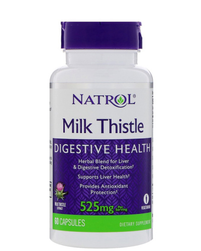 Milk Thistle (Расторопша) 525 мг 60 капсул (Natrol) Milk Thistle (Расторопша) 525 мг 60 капсул (Natrol)