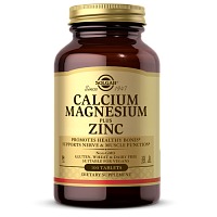 Calcium Magnesium plus Zinc (Кальций Магний Плюс Цинк) 100 таблеток (Solgar)