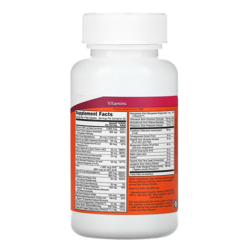 Now Foods EVE Capsules Superior Women's Multi Iron-Free 120 растительных капсул фото 2