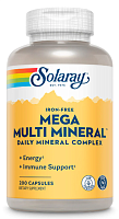 Solaray Mega Multi Mineral Iron-Free (Ежедневный минеральный комплекс без железа) 200 капсул