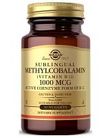 Solgar Cублингвальный метилкобаламин (Витамин B12, Methylcobalamin) 1000 мкг. 30 жевательных таблеток