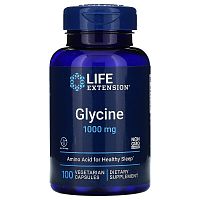 Life Extension Glycine (Глицин) 1000 мг. 100 капсул