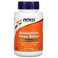 Now Foods Acidophilus 3 Billion (Ацидофилус) 180 таблеток 
