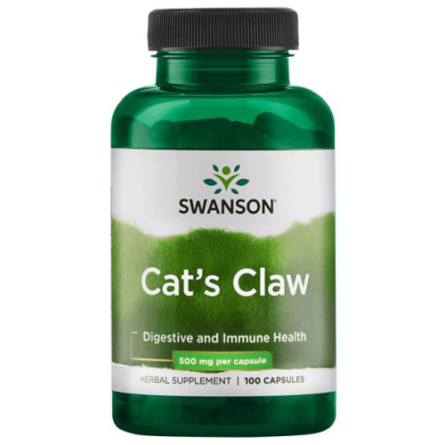Cats Claw 500 mg (Кошачий Коготь 500 мг) 100 капсул (Swanson)