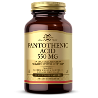 Solgar Пантотеновая кислота (Pantothenic acid) 550 мг. 100 капсул