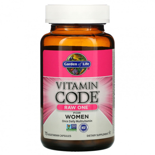 Vitamin Code RAW ONE 75 веганских капсул (Garden of Life) фото 2