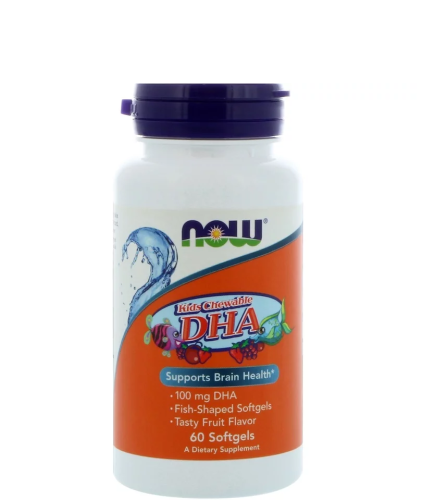 Now Foods Kids DHA Chewables (ДГК, Омега-3 для детей) 100 мг. 60 мягких капсул фото 3