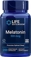 Melatonin 500 мкг (Мелатонин) 200 вег капс (Life Extension)