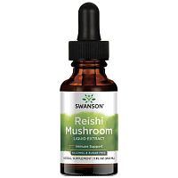 Swanson Reishi Mushroom Liquid Extract Alcohol & Sugar Free (Жидкий экстракт гриба рейши, без спирта и сахара) 29.6 мл.