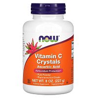 Now Foods Vitamin C Crystals Ascorbic Acid (Витамин C в кристаллах, Аскорбиновая кислота в порошке) 227 г.