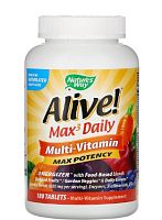 Alive! Max3 Daily Мультивитамины 180 таблеток (Nature's Way)