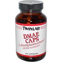 DMAE (Диметиламиноэтанол) 100 мг 100 капсул (Twinlab)