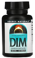 DIM 100 мг (Дииндолилметан) 60 таб (Source Naturals)