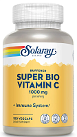 Solaray Buffered Super Bio Vitamin C (Витамин C медленного высвобождения) 1000 мг. 100 растительных капсул
