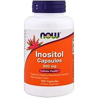 Now Foods Inositol Capsules (Инозитол) 500 мг. 100 капсул