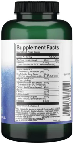 Prostate Essentials Plus Features Selenium SeLECT (здоровье простаты) 90 вег капсул (Swanson) фото 2