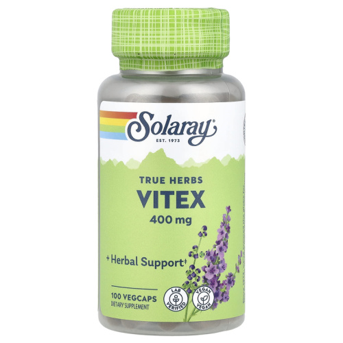 Solaray Vitex (Витекс священный) 400 мг. 100 растительных капсул