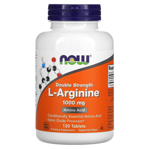 Now Foods L-Аргинин (L-Arginine) 1000 мг. 120 таблеток