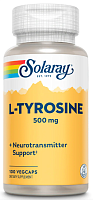 Solaray L-Tyrosine (L-Тирозин) 500 мг. 100 растительных капсул