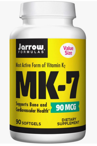 Jarrow Formulas MK-7 (Витамин K2) 90 мкг. 90 мягких капсул фото 3