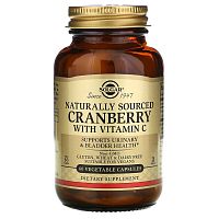 Cranberry With Vitamin C (Натуральная клюква с витамином С) 60 раст капс (Solgar) срок 11.20