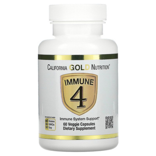 California Gold Nutrition Immune 4 (средство для укрепления иммунитета) 60 капсул