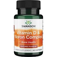 Swanson Vitamin D & Boron Complex (Витамин D 400 МЕ и Бор 6 мг.) 60 капсул