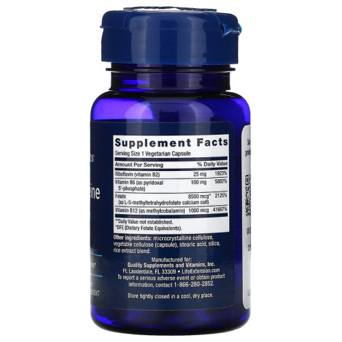 Life Extension Homocysteine Resist (Добавка для поддержания здорового уровня гомоцистеина) 60 растительных капсул фото 2