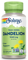 Solaray True Herbs Dandelion Root (Корень одуванчика) 1040 мг. 100 растительных капсул