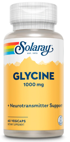 Glycine 1000 mg (Глицин 1000 мг) 60 вег капсул (Solaray)