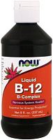 Now Foods Liquid B-12 B-Complex Жидкий Витамин B-12 237 мл.