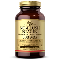 Solgar No-Flush Niacin (Ниацин не вызывающий покраснений) 500 мг. 100 капсул