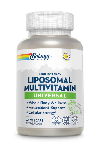 Solaray High Potency Liposomal Multivitamin Universal (Высокоэффективные липосомальные мультивитамины) 60 растительных капсул