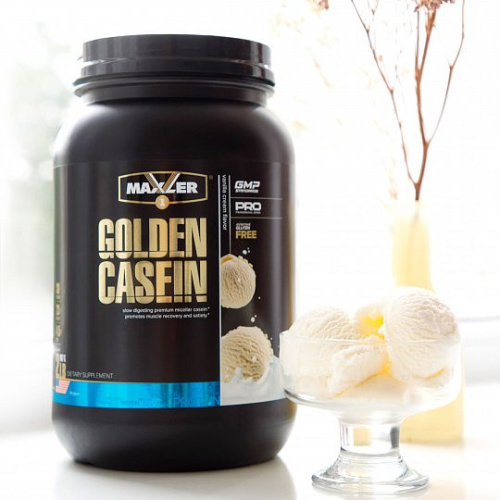 Казеиновый протеин Maxler Golden Casein (2lb) 908 г. фото 2