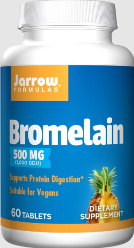 Bromelain 500 mg (1000 GDU) Бромелаин 60 таблеток (Jarrow Formulas)